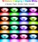 RGBW Christmas Spotlights Outdoor LED Spot Lights for Yard, 10W Color Changing Landscape Lighting 120V Waterproof Spotlight with Plug & Remote for House Garden Path Tree Decoration(6Pack)